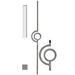 Tyč 12x12mm, 138x1000mm Tyč 12x12mm, 138x1000mm
